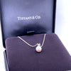 Tiffany & Co. 18ct White Gold Akoya Pearl Diamond Pendant Necklace 2.63g