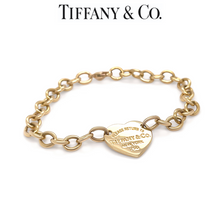 Load image into Gallery viewer, Tiffany &amp; Co. 18ct Yellow Gold Return to Tiffany Full Heart Toggle Bracelet 26.5g