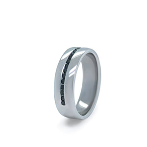 Bespoke Platinum Diamond Wedding Band 0.20ct