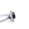 Bespoke 18ct White Gold Sapphire & Diamond Ring 1.64ct