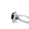 Bespoke 18ct White Gold Sapphire & Diamond Ring 1.64ct