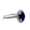 Bespoke 18ct White Gold Sapphire & Diamond Ring 1.64ct