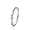 Bespoke 18ct White Gold Diamond Wedding Band 0.34ct