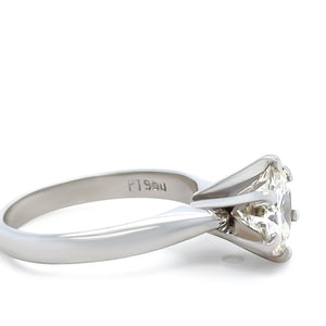 Bespoke Platinum Diamond Engagement Ring 1.48ct