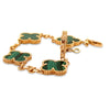 Van Cleef & Arpels 18ct Yellow Gold Vintage Alhambra Bracelet 5 Motifs