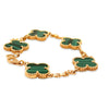 Van Cleef & Arpels 18ct Yellow Gold Vintage Alhambra Bracelet 5 Motifs