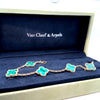 Van Cleef & Arpels 18ct Yellow Gold Vintage Alhambra Bracelet 5 Motifs