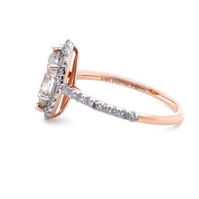 Load image into Gallery viewer, Bespoke 14ct Rose Gold Diamond Engagement Ring 1.48ct