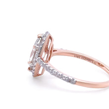 Load image into Gallery viewer, Bespoke 14ct Rose Gold Diamond Engagement Ring 1.48ct