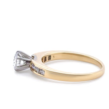 Load image into Gallery viewer, Bespoke 18ct Yellow &amp; White Gold Diamond Engagement Ring 0.56ct