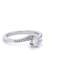 Load image into Gallery viewer, Bespoke 14ct White Gold Diamond Engagement Ring 0.57ct