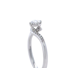 Load image into Gallery viewer, Bespoke 14ct White Gold Diamond Engagement Ring 0.57ct