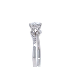 Load image into Gallery viewer, Bespoke 14ct White Gold Diamond Engagement Ring 0.57ct