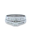 Bespoke 18ct White Gold Diamond Engagement Ring Set 0.76ct