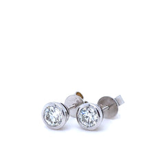 Load image into Gallery viewer, Bespoke 18ct White Gold Diamond Stud Earrings 1.44ct