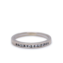 Load image into Gallery viewer, Bespoke 18ct White Gold Half Eternity Band 0.11ct