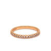 Bespoke 18ct Rose Gold Diamond Wedding Band 0.22ct