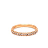 Bespoke 18ct Rose Gold Diamond Wedding Band 0.22ct