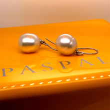 Load image into Gallery viewer, Paspaley 18ct White Gold South Sea Pearl Shepherd Hook Earrings