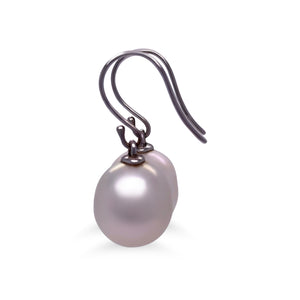 Paspaley 18ct White Gold South Sea Pearl Shepherd Hook Earrings