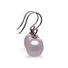 Paspaley 18ct White Gold South Sea Pearl Shepherd Hook Earrings