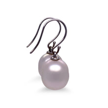 Load image into Gallery viewer, Paspaley 18ct White Gold South Sea Pearl Shepherd Hook Earrings