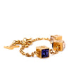 Louis Vuitton Gold-Tone Gamble Crystal Bracelet with Swarovski Crystals 12.65g