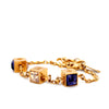 Louis Vuitton Gold-Tone Gamble Crystal Bracelet with Swarovski Crystals 12.65g