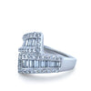 Bespoke 18ct White Gold Diamond Ring 1.39ct