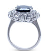 Bespoke 18ct White Gold Sapphire and Diamond Ring 5.15ct