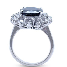 Load image into Gallery viewer, Bespoke 18ct White Gold Sapphire and Diamond Ring 5.15ct