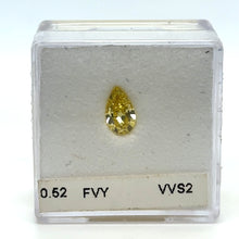 Load image into Gallery viewer, GIA Loose Natural Fancy Vivid Yellow Diamond 0.52ct