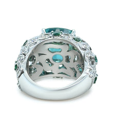 Load image into Gallery viewer, Garrard 18ct White Gold Bombé Cocktail Ring 11.47ct