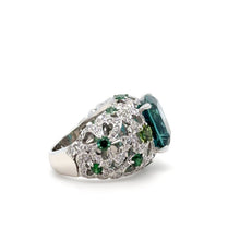 Load image into Gallery viewer, Garrard 18ct White Gold Bombé Cocktail Ring 11.47ct