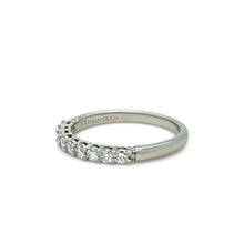 Load image into Gallery viewer, Tiffany &amp; Co Platinum Diamond Half-Circle Forever Band 0.27ct