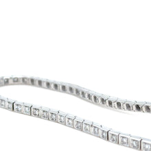 Load image into Gallery viewer, Bespoke 10ct White Gold Diamond Tennis Bracelet 1.18ct