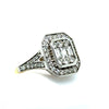 18ct Yellow and White Gold Diamond Ring 1.00ct 4.9g