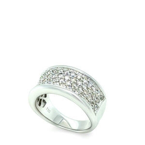 18ct White Gold Diamond Ring 1.00ct 10.4g