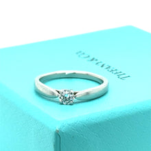 Load image into Gallery viewer, Tiffany &amp; Co. Platinum Harmony Diamond Ring 0.17ct