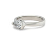GIA Platinum Diamond Engagement Ring 0.91ct
