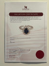 Bespoke 18ct White Gold Sapphire & Diamond Ring 1.64ct