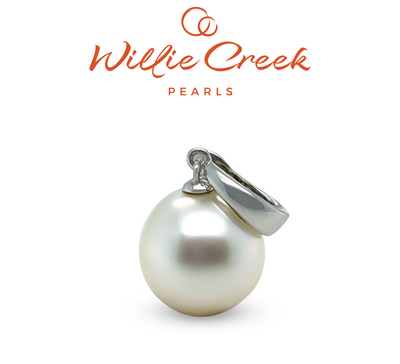 Willie Creek Pearls 18ct White Gold Australian South Sea Pearl Pendant