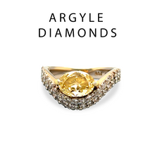 Load image into Gallery viewer, Argyle Diamonds 18ct White &amp; Yellow Gold Diamond Ring Set 2.34ct