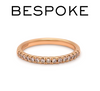 Bespoke 18ct Rose Gold Diamond Wedding Band 0.22ct