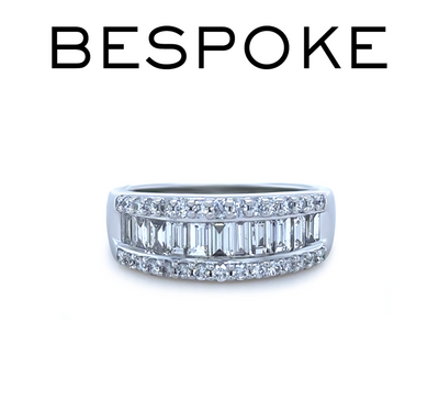 Bespoke 18ct White Gold Diamond Ring 2.03ct