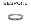 Bespoke 18ct White Gold Half Eternity Band 0.11ct