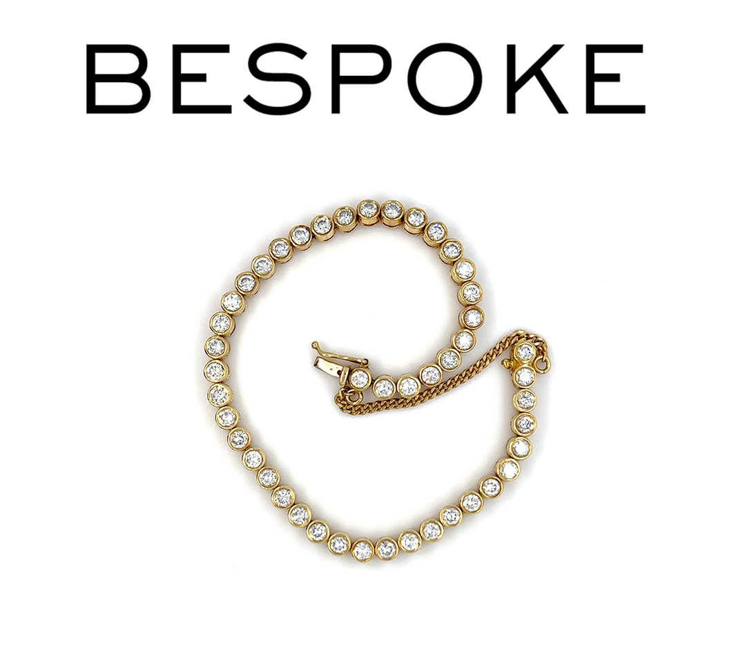 Bespoke Diamond Line Bracelet 4.60ct