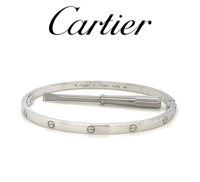 Cartier 18ct White Gold Love Bangle 21.09g