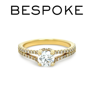 18ct Yellow Gold Round Brilliant Cut Diamond Ring 0.87ct