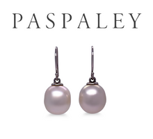 Load image into Gallery viewer, Paspaley 18ct White Gold South Sea Pearl Shepherd Hook Earrings